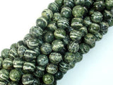 Green Zebra Jasper Beads, 8mm Round Beads-Gems: Round & Faceted-BeadXpert