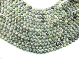 Green Zebra Jasper Beads, 8mm Round Beads-Gems: Round & Faceted-BeadXpert