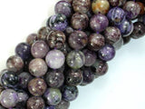 Genuine Charoite, 10mm Round Beads-Gems: Round & Faceted-BeadXpert