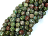 Green Rainforest Jasper Beads, Cuprite, 8mm Round Beads-Gems: Round & Faceted-BeadXpert