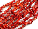 Red Bamboo Coral, 4mm-9 mm Chips Beads-Gems: Nugget,Chips,Drop-BeadXpert