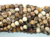 Matte Brown Zebra Jasper Beads, 6mm Round Beads-Gems: Round & Faceted-BeadXpert