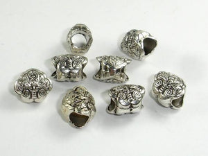 Metal Beads, Metal Spacer, Large Hole Spacer, Zinc Alloy 10pcs-Metal Findings & Charms-BeadXpert