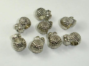 Pineapple Spacer, Metal Beads, Large Hole Spacer, Zinc Alloy, 10pcs-Metal Findings & Charms-BeadXpert