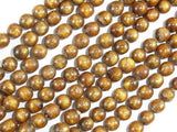 Gold Coral Beads, 6mm Round Beads-Gems: Round & Faceted-BeadXpert
