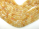 Matte Yellow Aventurine Beads, 8mm, Round Beads-Gems: Round & Faceted-BeadXpert