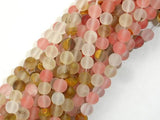 Matte Fire Cherry Quartz Beads, 6mm Round Beads-Gems: Round & Faceted-BeadXpert