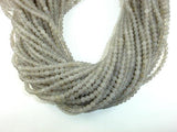 Matte Gray Agate Beads, 4mm Round Beads-Agate: Round & Faceted-BeadXpert