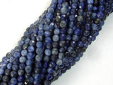 Sodalite Beads, 4mm Faceted Round Beads-Gems: Round & Faceted-BeadXpert
