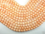 Jade Beads, Peach, 10mm, Faceted Round-Gems: Round & Faceted-BeadXpert