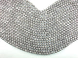 Jade Beads, Light Gray, 6mm Faceted Round-Gems: Round & Faceted-BeadXpert