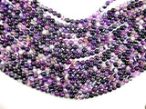 Banded Agate Beads, Purple, 6mm(6.5mm) Round-Agate: Round & Faceted-BeadXpert