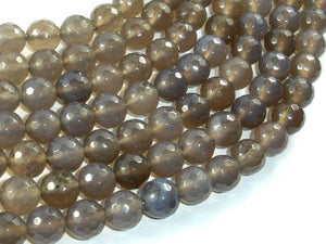 Gray Agate Beads, 10mm Faceted Round Beads-Agate: Round & Faceted-BeadXpert