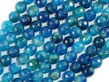 Blue Agate Beads, 8mm Faceted Round Beads-Agate: Round & Faceted-BeadXpert