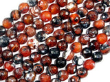 Fire Agate Beads, 8mm Faceted Round-Agate: Round & Faceted-BeadXpert
