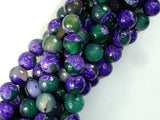 Agate Beads, Purple & Green, 10mm Faceted-Agate: Round & Faceted-BeadXpert
