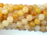 Yellow Jade Beads, 10mm(10.3mm) Round Beads-Gems: Round & Faceted-BeadXpert