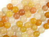 Yellow Jade Beads, 10mm(10.3mm) Round Beads-Gems: Round & Faceted-BeadXpert