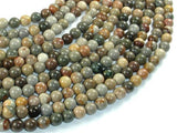 Silver Leaf Jasper Beads, 6mm Round Beads-Gems: Round & Faceted-BeadXpert