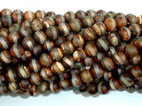 Tibetan Agate, 6mm Round Beads-Agate: Round & Faceted-BeadXpert