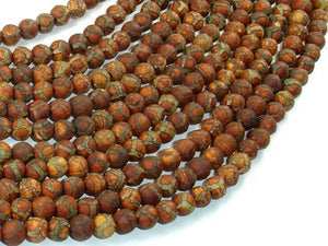 Crackle Tibetan Agate, 6mm Round Beads-Agate: Round & Faceted-BeadXpert