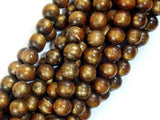 Gold Coral Beads, 8mm Round Beads, Mala Beads-Gems: Round & Faceted-BeadXpert