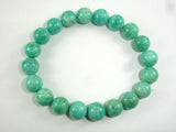 African Amazonite Beads, African Amazonite Bracelet, 9mm, Approx 7.5 Inch-Gems: Round & Faceted-BeadXpert