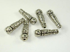 Metal Beads, Metal Spacer, Stick Beads, Zinc Alloy 9 pcs-Metal Findings & Charms-BeadXpert