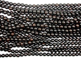 Black Sandalwood Beads, 10mm Round Beads-Wood-BeadXpert
