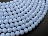 Blue Chalcedony Beads, Blue Lace Agate Beads, 8mm Round Beads-Gems: Round & Faceted-BeadXpert