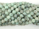 Matte Sesame Jasper Beads, Kiwi Jasper, Round, 6mm-Gems: Round & Faceted-BeadXpert