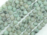 Matte Sesame Jasper Beads, Kiwi Jasper, Round, 6mm-Gems: Round & Faceted-BeadXpert