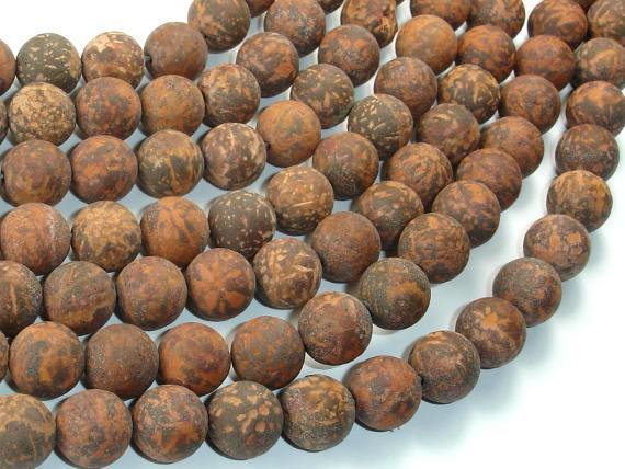 Matte Firework Jasper, 10mm Round Beads-Gems: Round & Faceted-BeadXpert