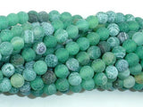 Frosted Matte Agate - Green, 6mm Round Beads-Agate: Round & Faceted-BeadXpert