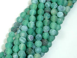 Frosted Matte Agate - Green, 6mm Round Beads-Agate: Round & Faceted-BeadXpert