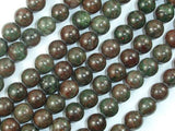 Red Green Garnet Beads, Kashgar Garnet, 8mm Round Beads-Gems: Round & Faceted-BeadXpert