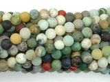 Matte Mixed Stone, 6mm Round Beads-Gems: Round & Faceted-BeadXpert