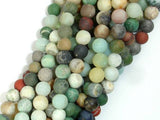 Matte Mixed Stone, 6mm Round Beads-Gems: Round & Faceted-BeadXpert