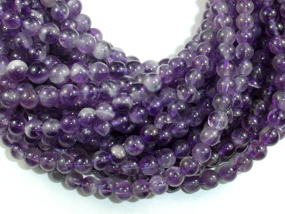 Amethyst Beads, Approx 5.5mm Round Beads-Gems: Round & Faceted-BeadXpert