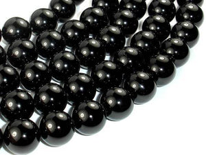 Black Onyx Beads, 14mm Round-Gems: Round & Faceted-BeadXpert