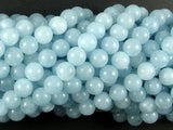 Sponge Quartz Beads-Aqua, 8mm Round Beads-Gems: Round & Faceted-BeadXpert