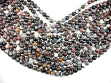 Mexican Black White Zebra Agate, 8mm Round Beads-Gems: Round & Faceted-BeadXpert