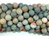 Matte Polychrome Jasper, 8mm Round Beads-Gems: Round & Faceted-BeadXpert