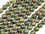 Orange Dendritic Jade Beads, 8mm Round Beads-Gems: Round & Faceted-BeadXpert