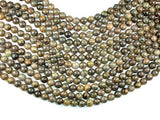 Orange Dendritic Jade Beads, 10mm Round Beads-Gems: Round & Faceted-BeadXpert