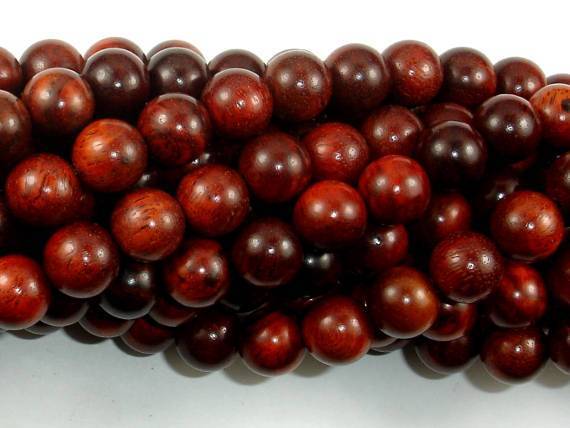 Rosewood Beads, 10mm Round Beads-Wood-BeadXpert