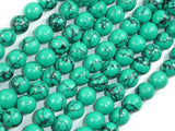 Howlite Turquoise Beads Green, 8mm Round Beads-Gems: Round & Faceted-BeadXpert