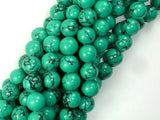 Howlite Turquoise Beads-Green, 10mm Round Beads-Gems: Round & Faceted-BeadXpert