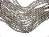 Matte Brown Snowflake Obsidian Beads, 6mm Round Beads-Gems: Round & Faceted-BeadXpert