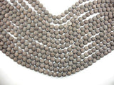 Matte Brown Snowflake Obsidian Beads, 8mm Round Beads-Gems: Round & Faceted-BeadXpert